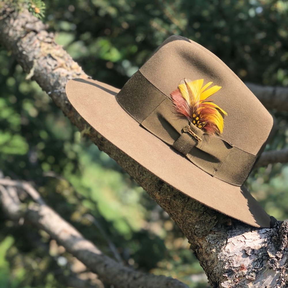 Vintage green Biltmore Royal fedora hat